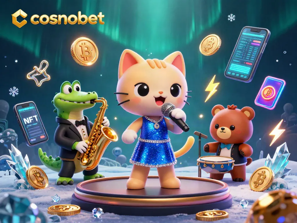Experience the thrill of cosmobet with vibrant characters and dynamic gaming elements in this casino illustration.