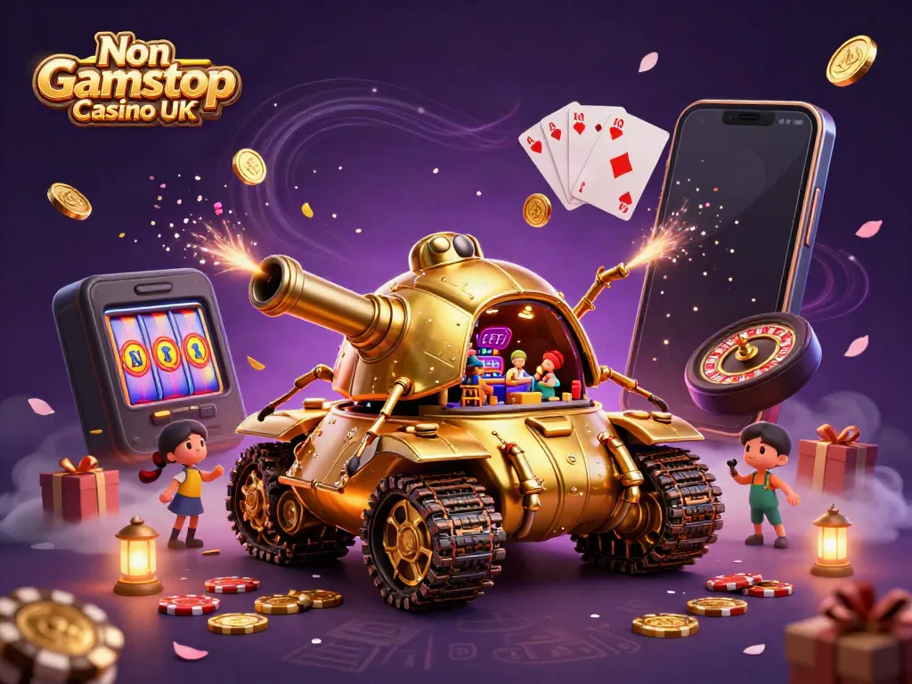 Experience the excitement of Non Gamstop Casino UK inside a spectacular golden beetle tank casino.