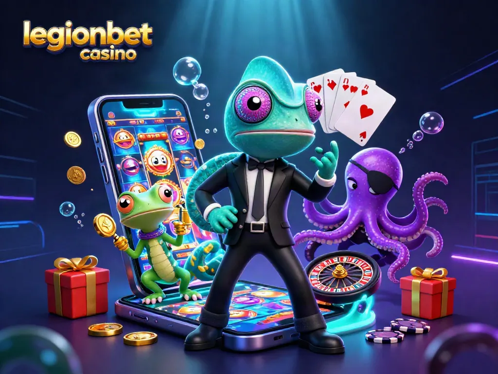 Experience the excitement of legionbet casino with vibrant games and colorful bonuses in a dynamic scene.