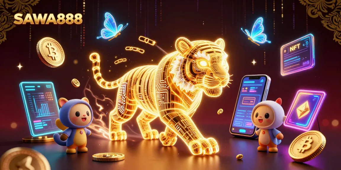 Experience thrilling gameplay on SAWA888 with captivating slots and digital atmosphere.