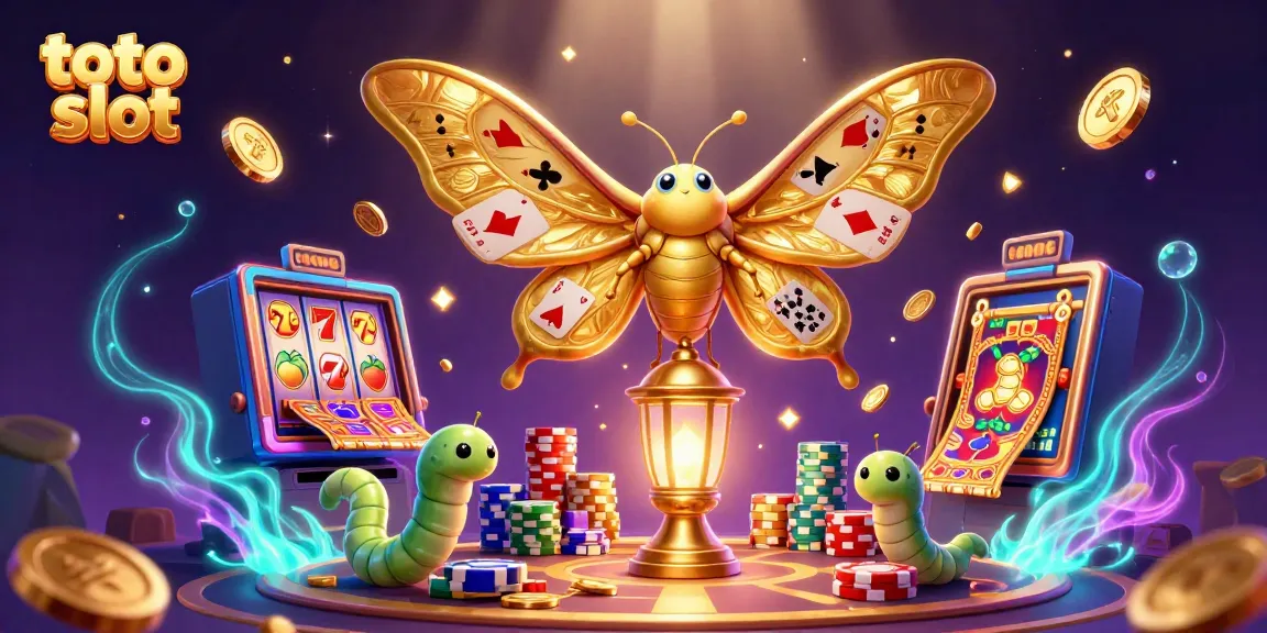 Engage with the thrilling toto slot game showcased in a vibrant, dynamic casino scene filled with winning symbols.