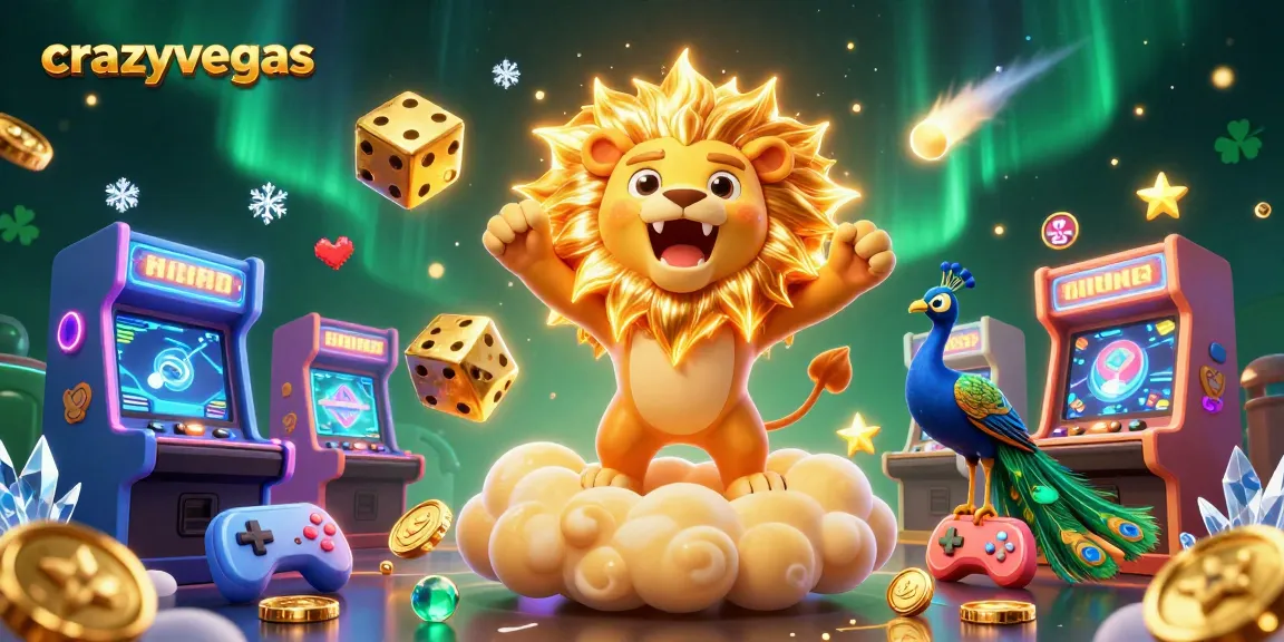 Experience the thrills of crazyvegas with vibrant 3D casino elements and dynamic characters.