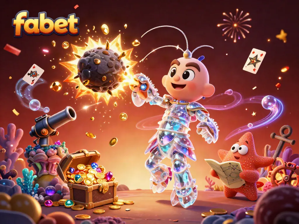 Experience exciting wins with fabet's dynamic 3D casino action featuring vibrant gambling elements.